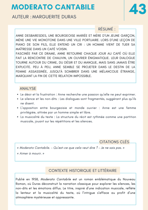 50 Fiches de Lecture Incontournables pour le CRPE