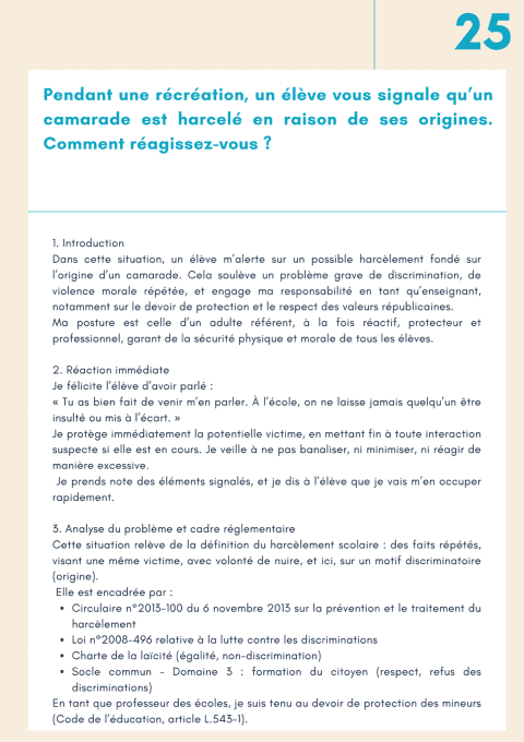 Réussir l’épreuve de MSP au CRPE :  30 sujets et Corrigés Détaillés