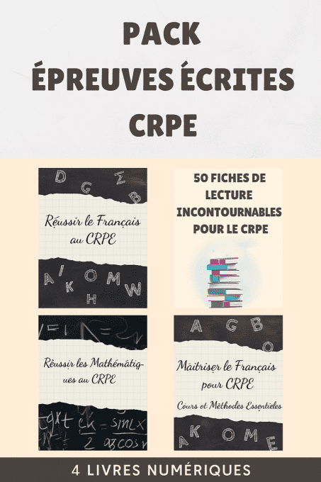 Pack Épreuves Écrites CRPE – Français & Mathématiques
