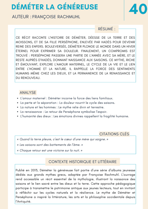 50 Fiches de Lecture Incontournables pour le CRPE - Volume 2 