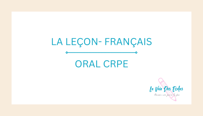 115 Flashcards de Leçon en Français – Oral CRPE